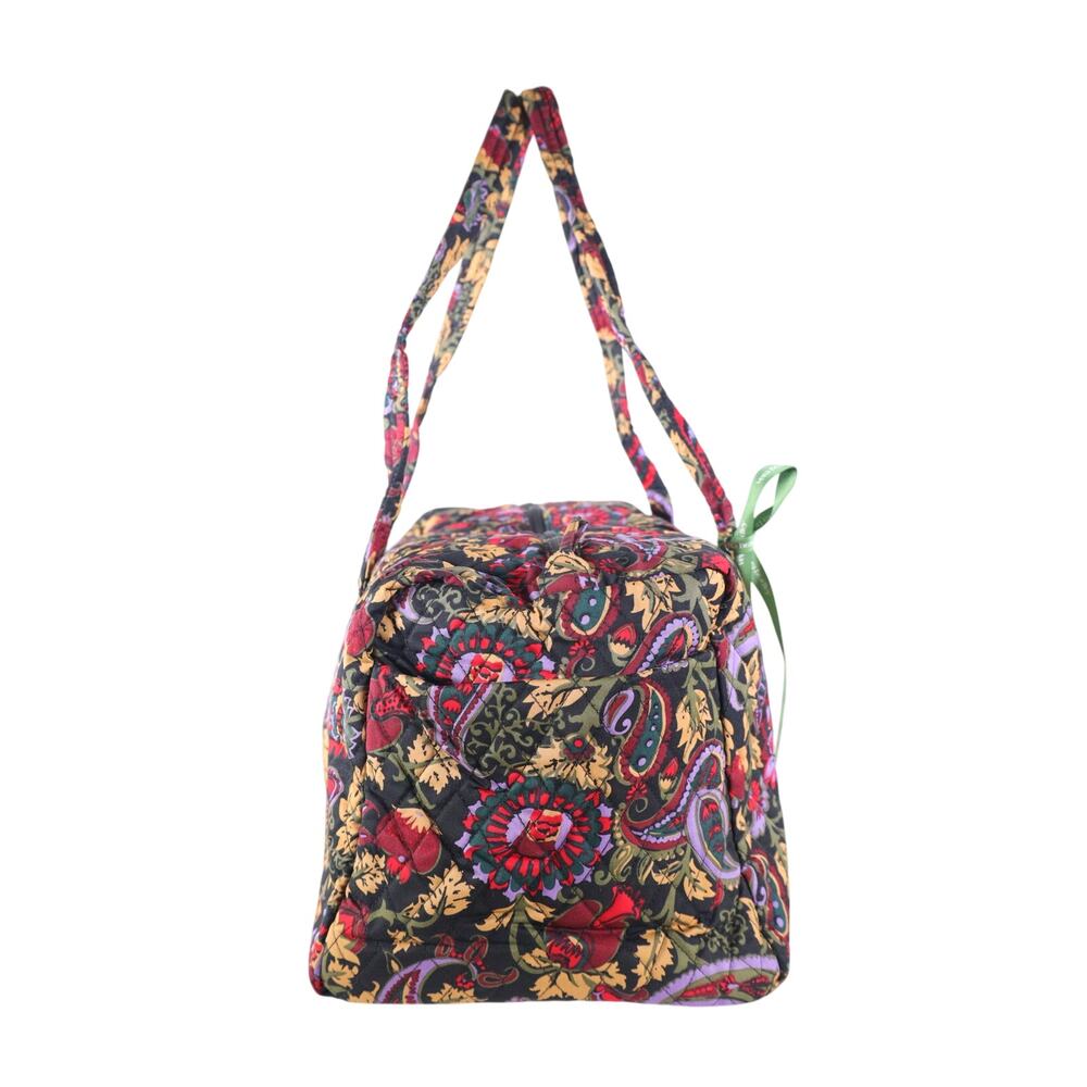 Vera Bradley Quilted Cotton Original Duffel Bag - Midnight Garden Paisley - NWT - Picture 6 of 9